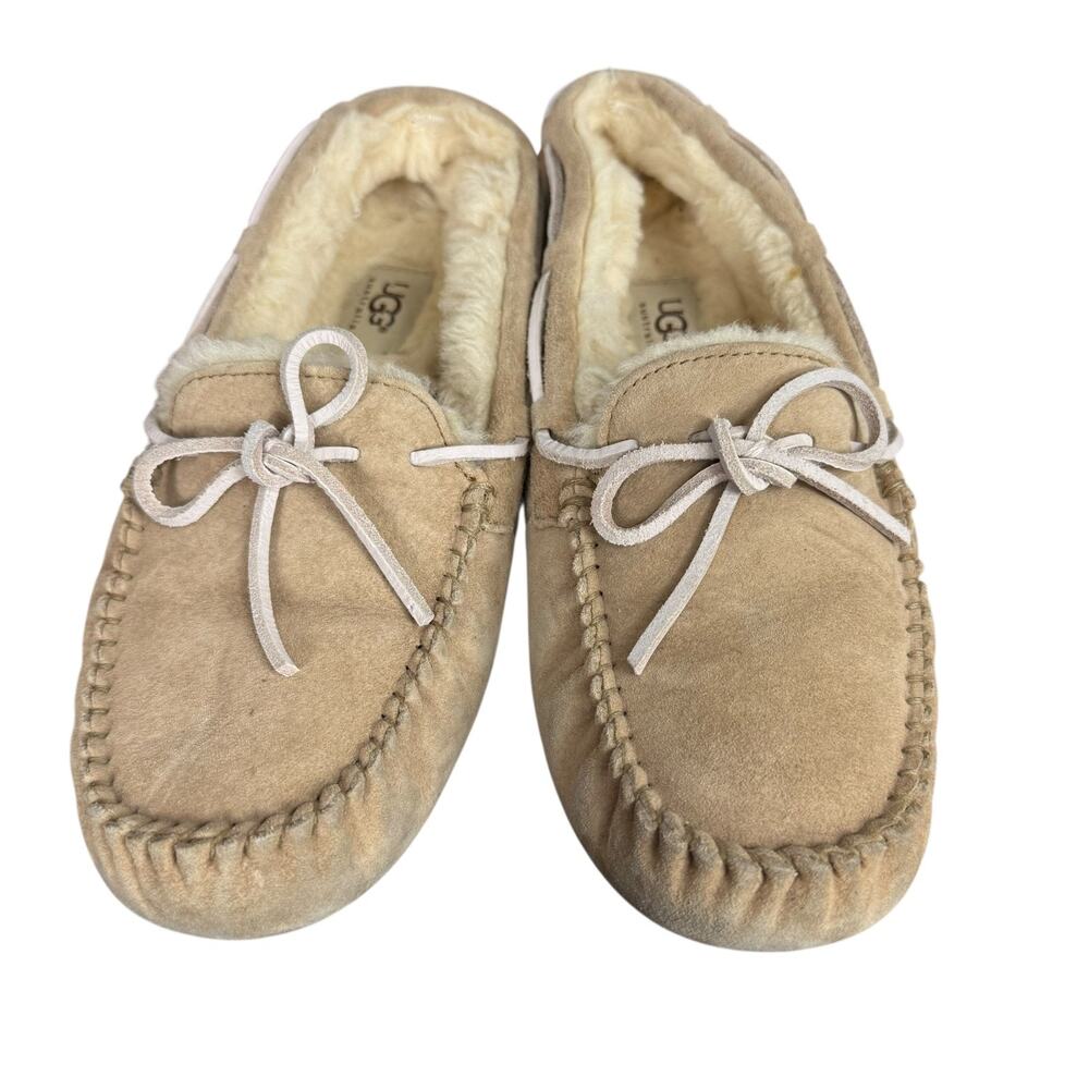 Ugg Dakota 5612 Suede Shearling Lined Leather Loafers Slippers Casual Shoes sz 8 - Picture 6 of 16